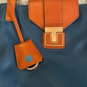 Tory Burch Penn Flap-Lock Nylon Tote Bag